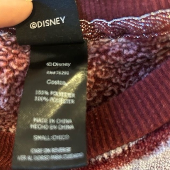 Disney Women's Mickey Mouse Plush Crewneck Sweatshirt Size S Multicolor - Picture 8 of 11